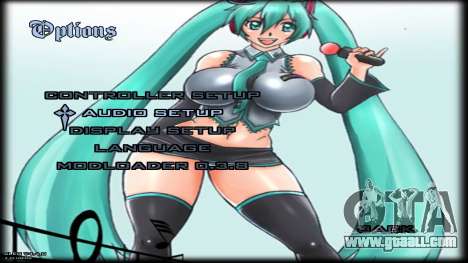 Hatsune Miku Ecchi Sexy Loading Menu Screen for GTA San Andreas