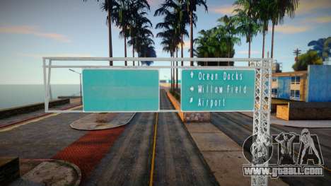 HQ Road Signs - HQ Roadsigns for GTA San Andreas