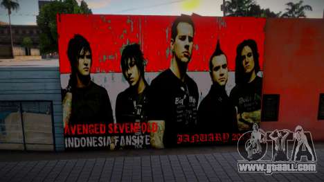 Avenged Sevenfold Come To Indonesia Wall for GTA San Andreas