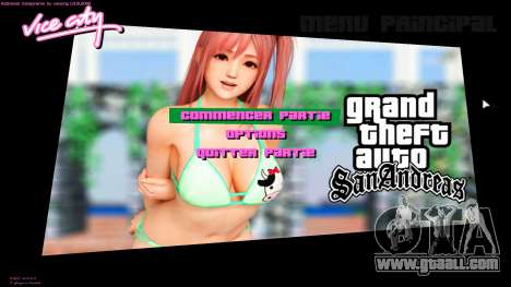 Honoka HD Menu for GTA Vice City