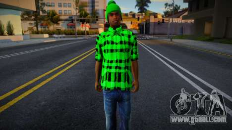 Fam2 Green Shirt for GTA San Andreas