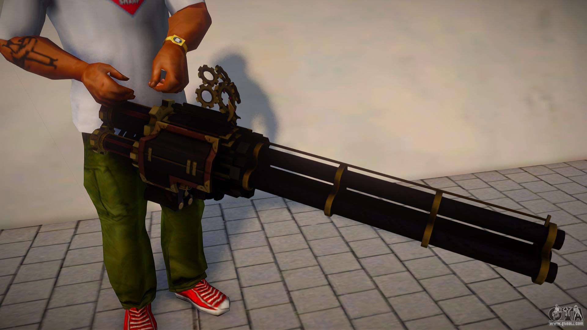 GTA San Andreas Jetpack with Miniguns v1.2 Mod 