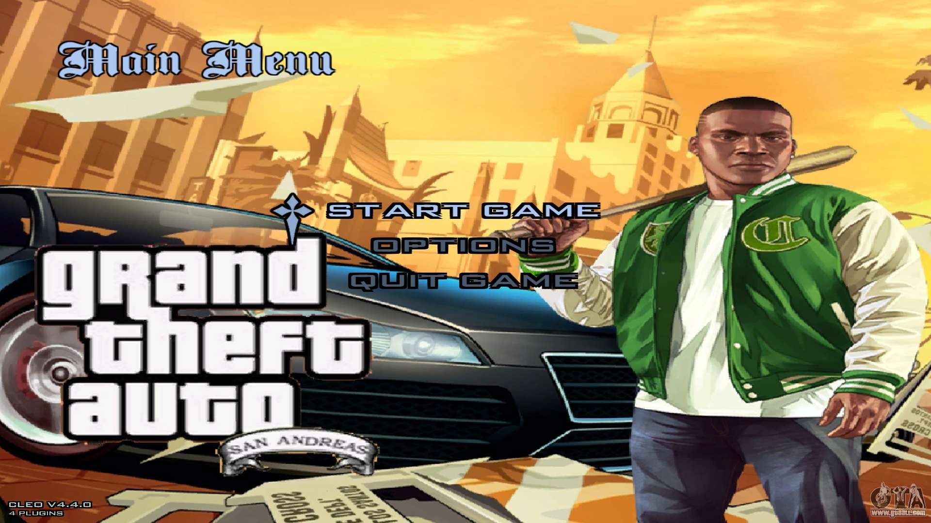 Download Menu and loading screen in the style of GTA 6 for GTA San