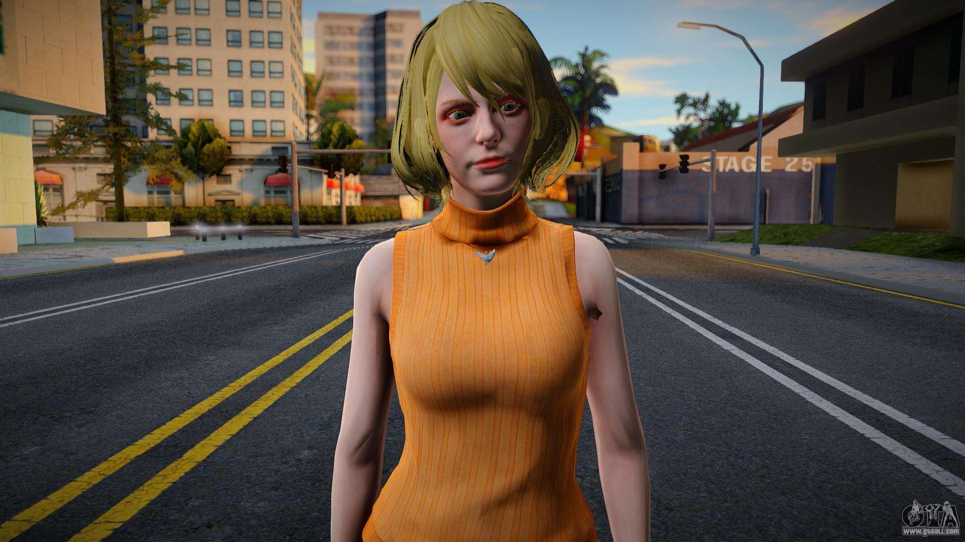 Download Ashley Graham from Resident Evil 4 Remake for GTA San Andreas