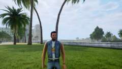 Denim suit and San Andreas T-shirt for GTA Vice City Definitive Edition