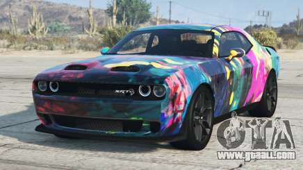 Dodge Challenger SRT Picton Blue for GTA 5