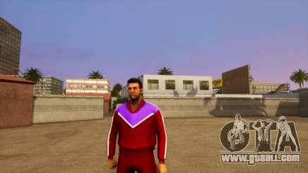 Burgundy tracksuit for GTA Vice City Definitive Edition