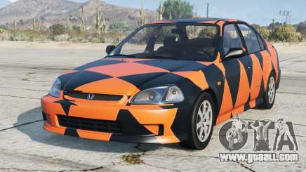 Honda Civic Sedan Deep Saffron for GTA 5