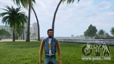 Denim suit and San Andreas T-shirt for GTA Vice City Definitive Edition