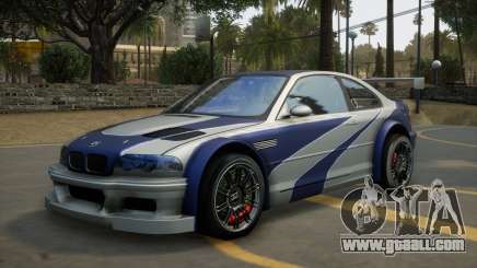 BMW M3 GTR (E46) from Need For Speed: Most Wanted for GTA San Andreas Definitive Edition