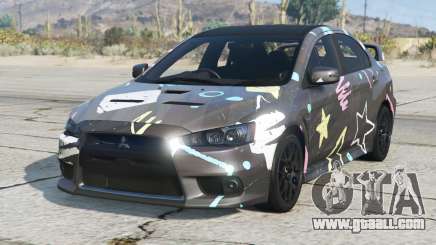 Mitsubishi Lancer Evolution X Tapa for GTA 5