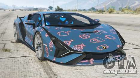 Lamborghini Sian Sea Blue