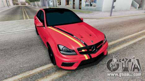 Mercedes-Benz C 63 AMG (W204) Imperial Red for GTA San Andreas