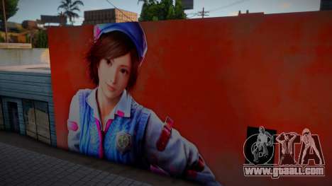 Asuka Kazama Mural for GTA San Andreas