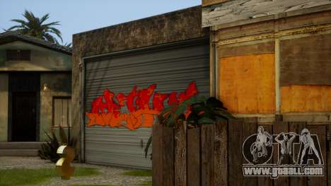 Grove CJ Garage Graffiti v1