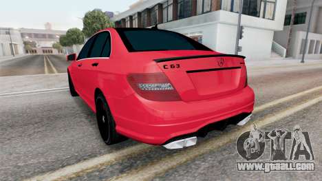 Mercedes-Benz C 63 AMG (W204) Imperial Red for GTA San Andreas