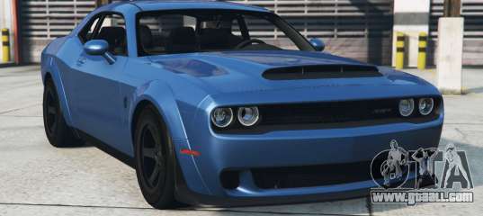 Dodge Challenger SRT Demon Dark Cerulean [Replace] for GTA 5