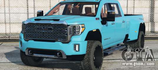 GMC Sierra HD Denali Crew Cab Dark Turquoise [Add-On] for GTA 5