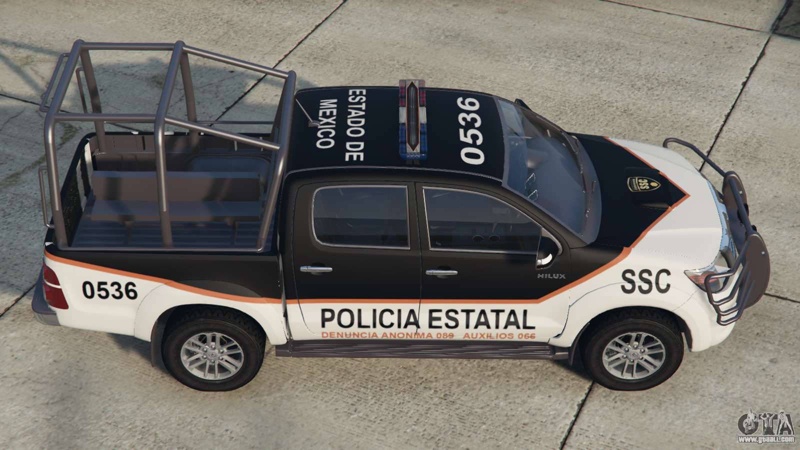 GTA V MOD Policia - Carro HILUX da Policia 