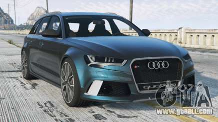 Audi RS 6 Blue Dianne [Replace] for GTA 5