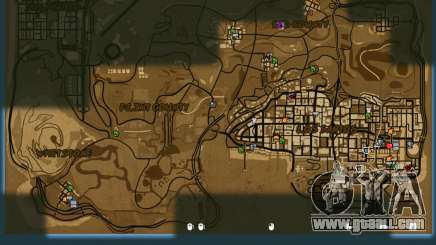 Western Style Map SA for GTA San Andreas Definitive Edition