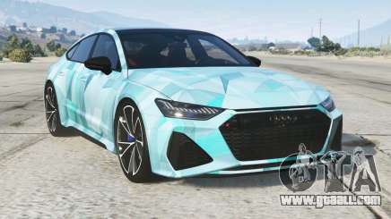 Audi RS 7 Sportback Medium Sky Blue for GTA 5