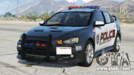 Mitsubishi Lancer Evolution X Seacrest County Police [Add-On] for GTA 5