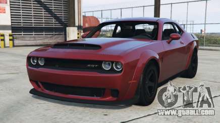 Dodge Challenger SRT Demon Cherrywood [Add-On] for GTA 5