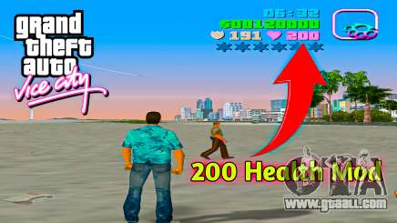 200 Health Mod for GTA Vice City