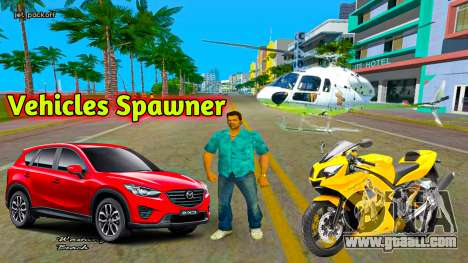 All Type Of Vehicles Spawner Mod for GTA Vice City