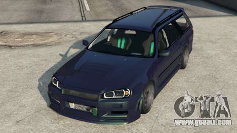 Nissan Stagea with R34 face swap