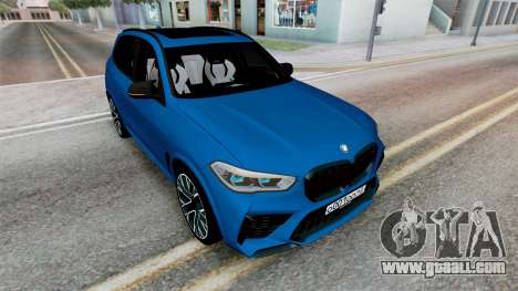 BMW X5 M Competition (F95) 2020 Bahama Blue for GTA San Andreas