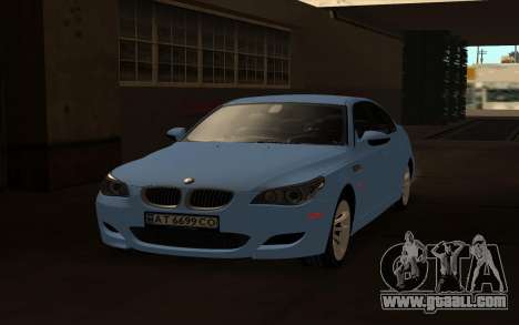 BMW M5 E60 Double Exhaust for GTA San Andreas