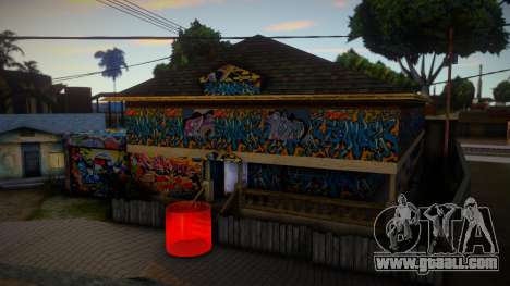 Graffiti Street House for GTA San Andreas