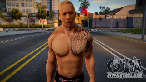 The Rock with beard for GTA San Andreas