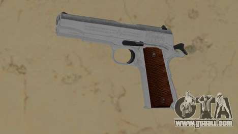 1911 silver with wood grips for GTA Vice City