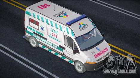 Renault Master Seme Ambulancia Paraguay V2 for GTA San Andreas