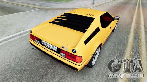 BMW M1 (E26) 1980 for GTA San Andreas