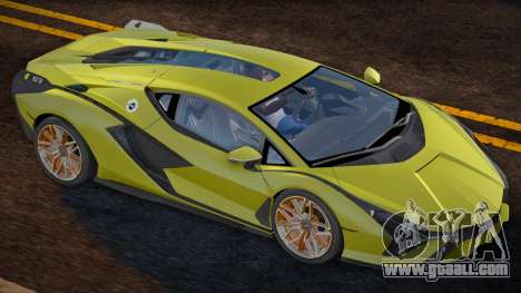 Lamborghini Sian Yellow for GTA San Andreas