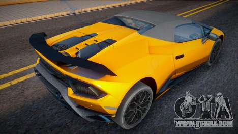 Lamborghini Huracan Spyder Yellow for GTA San Andreas