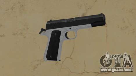 1911 2 tone silver lower black slide for GTA Vice City