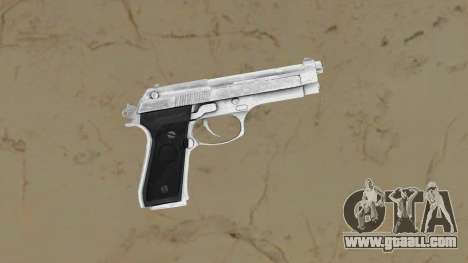 Beretta Stainless Steel with black grips for GTA Vice City
