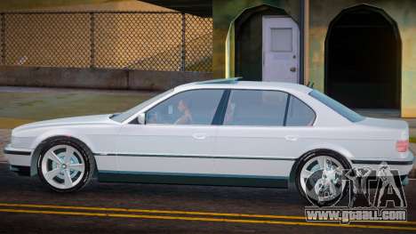 BMW L7 E38 White for GTA San Andreas