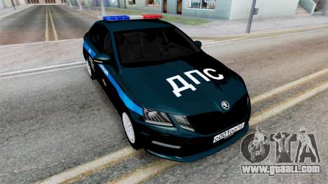 Skoda Octavia Police Black for GTA San Andreas