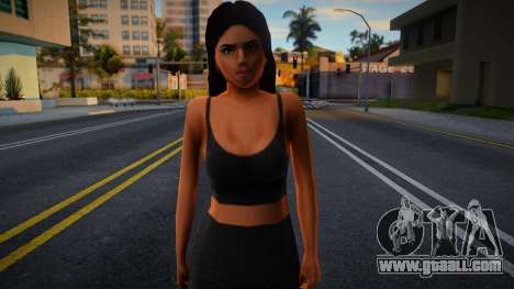 Black Outfit Girl for GTA San Andreas