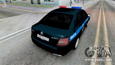 Skoda Octavia Police Black for GTA San Andreas