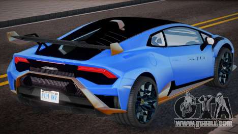 Lamborghini Huracan STO 2021 Blue for GTA San Andreas