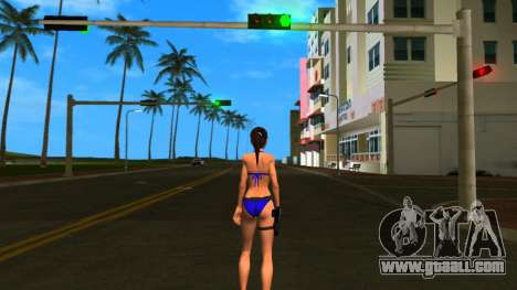 Lara Croft Blue Bikini for GTA Vice City