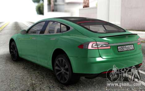 Tesla Model S Green for GTA San Andreas