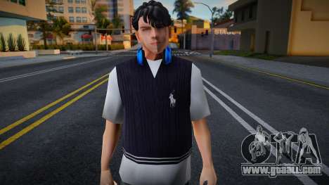 Young guy wearing headphones for GTA San Andreas